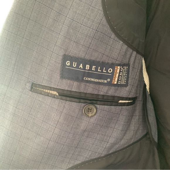 Banana Republic Blue Plaid Wool Suit Standard Fit Sz 42S - Picture 8 of 11